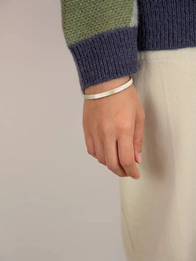 Bracelets - Bandeau bracelet in blond horn and coffee cream lacquer, size S - L INDOCHINEUR X RIVÊT