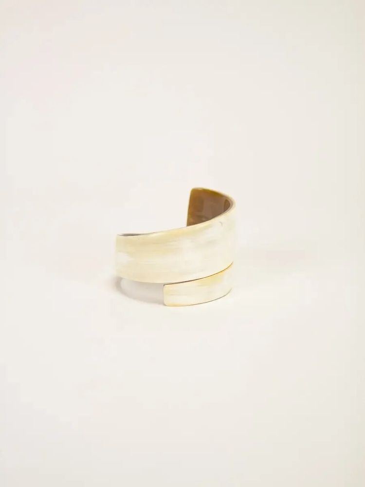 Bracelets - Bracelet corne ruban en corne blonde taille L - L INDOCHINEUR X RIVÊT