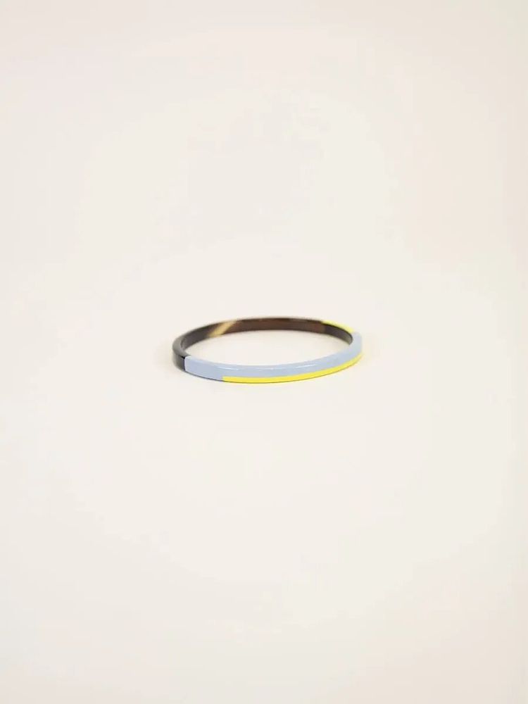 Bracelets - Bangle in hoof and beige-khaki lacquer, size M - L INDOCHINEUR X RIVÊT