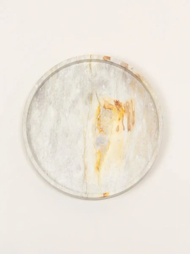 Trays - Large round tray Cassiopée in black stone - L INDOCHINEUR X RIVÊT