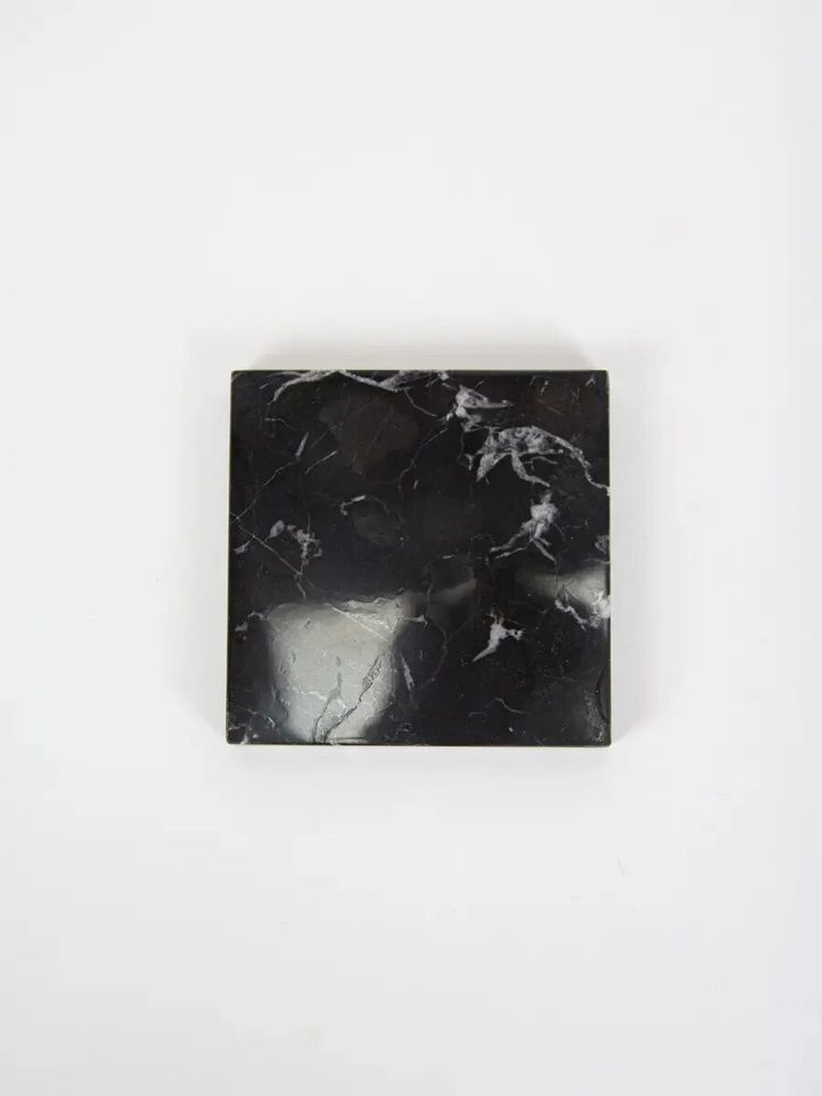Glass - Sample of gray ocher Thanh Hoa marble (shiny finish) - L INDOCHINEUR X RIVÊT