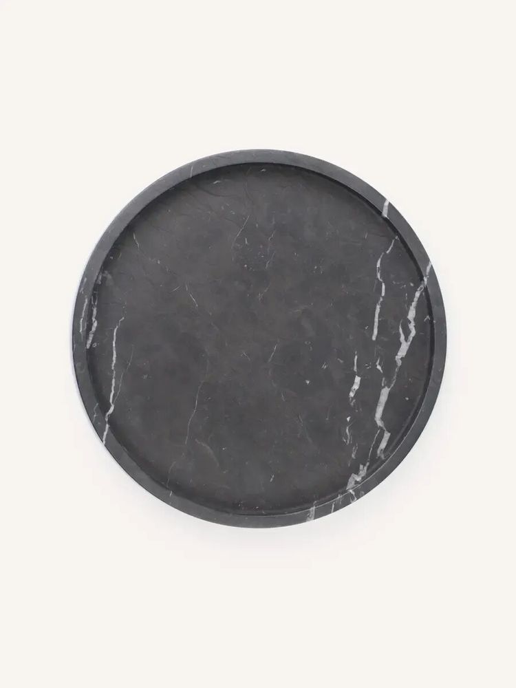 Plateaux - Grand plateau Cassiopée en marbre blanc veiné - L INDOCHINEUR X RIVÊT