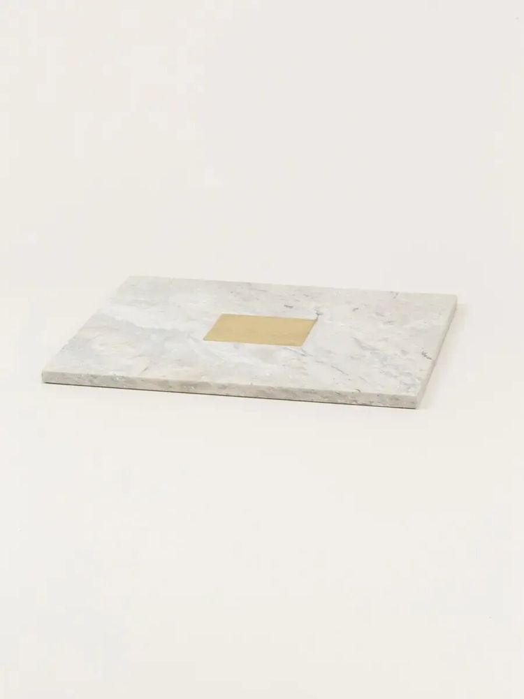 Verres - Dessous de plat Cygnus en marbre blanc - L INDOCHINEUR X RIVÊT