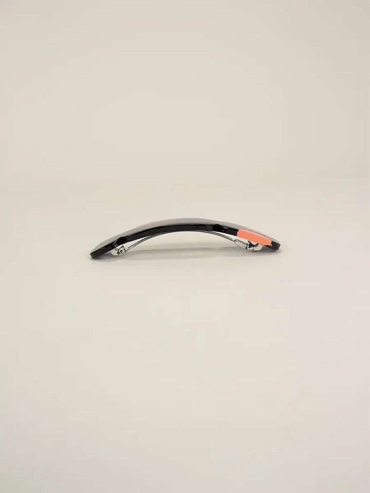 Barrettes - Barrette Nymphe en corne noire et laque Roux - L INDOCHINEUR X RIVÊT