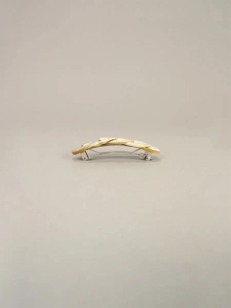 Barrettes - Barrette Tresse en corne blonde - L INDOCHINEUR X RIVÊT