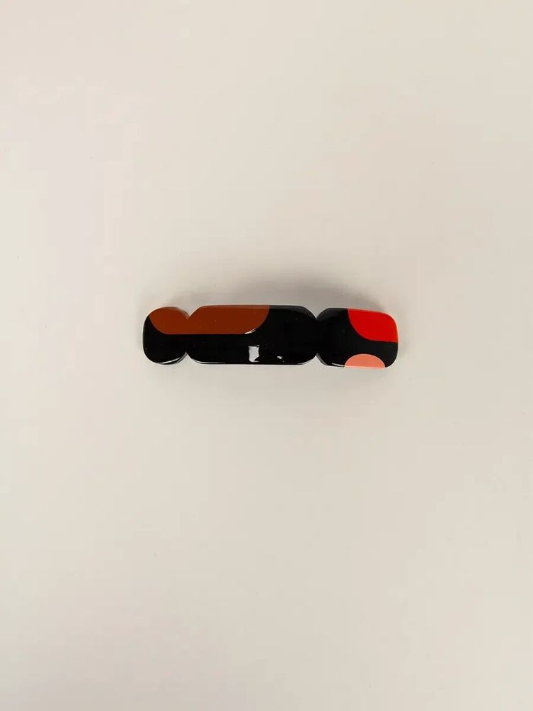 Barrettes - Nymphe hair clip in black horn and Blue lacquer - L INDOCHINEUR X RIVÊT