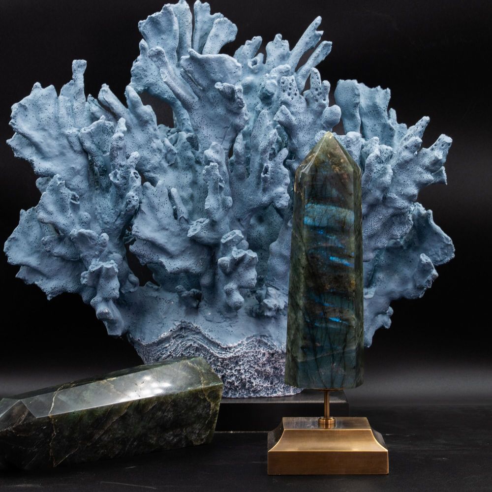 Decorative objects - Celestine and Labradorite Collection - ATELIERS DAVOY