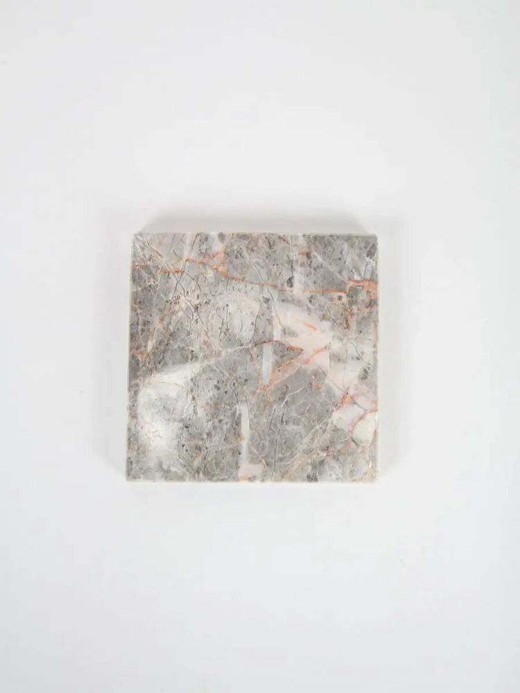 Glass - Sample of white marble veined from Nghe An (mat finish) - L INDOCHINEUR X RIVÊT