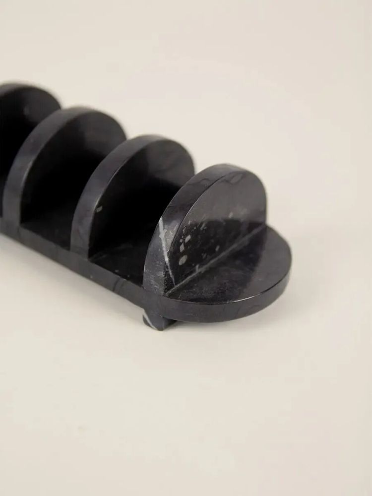 Kitchen utensils - Tacos holder A in black marble - L INDOCHINEUR X RIVÊT