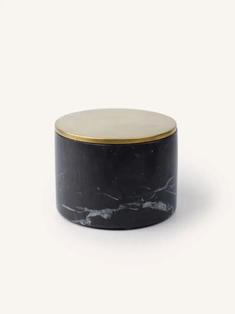 Coffrets et boîtes - Boîte Jupiter laiton et marbre noir - L INDOCHINEUR X RIVÊT