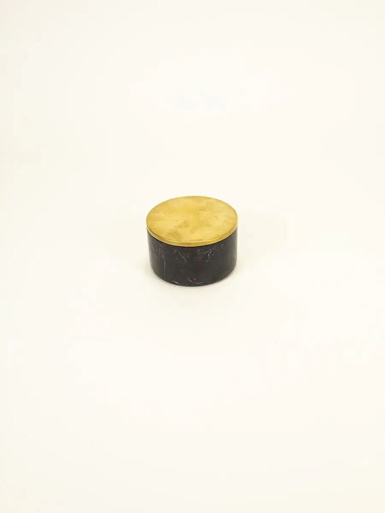 Caskets and boxes - Venus brass and black marble box - L INDOCHINEUR X RIVÊT