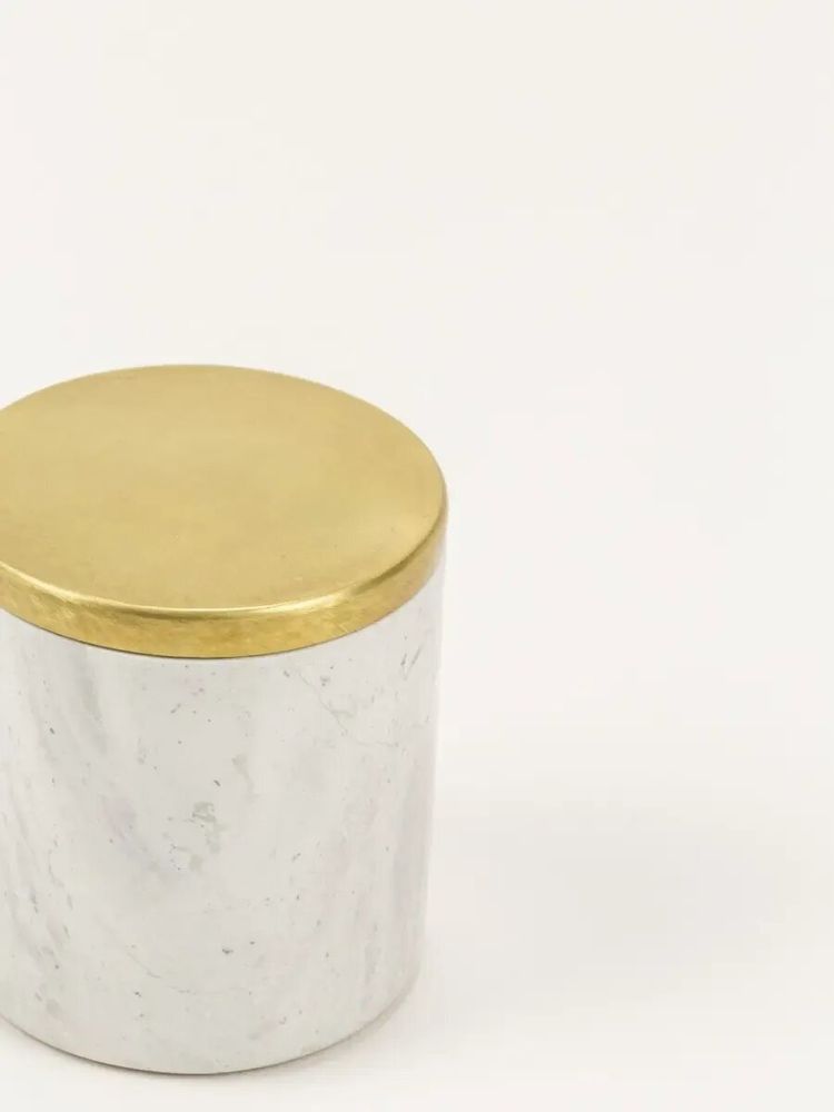 Caskets and boxes - Pluto pillbox in brass and white stone - L INDOCHINEUR X RIVÊT