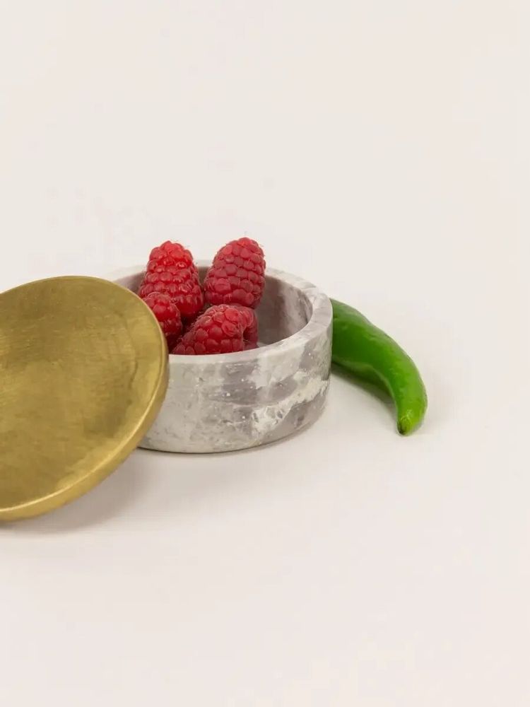 Caskets and boxes - Mars brass and white stone box - L INDOCHINEUR X RIVÊT