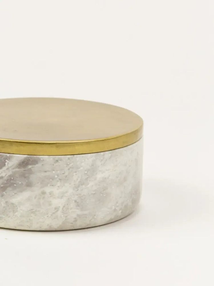 Caskets and boxes - Venus brass and pink marble box - L INDOCHINEUR X RIVÊT