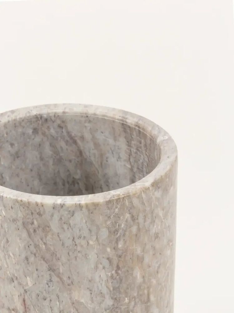 Caskets and boxes - Uranus vase white cloudy marble - L INDOCHINEUR X RIVÊT