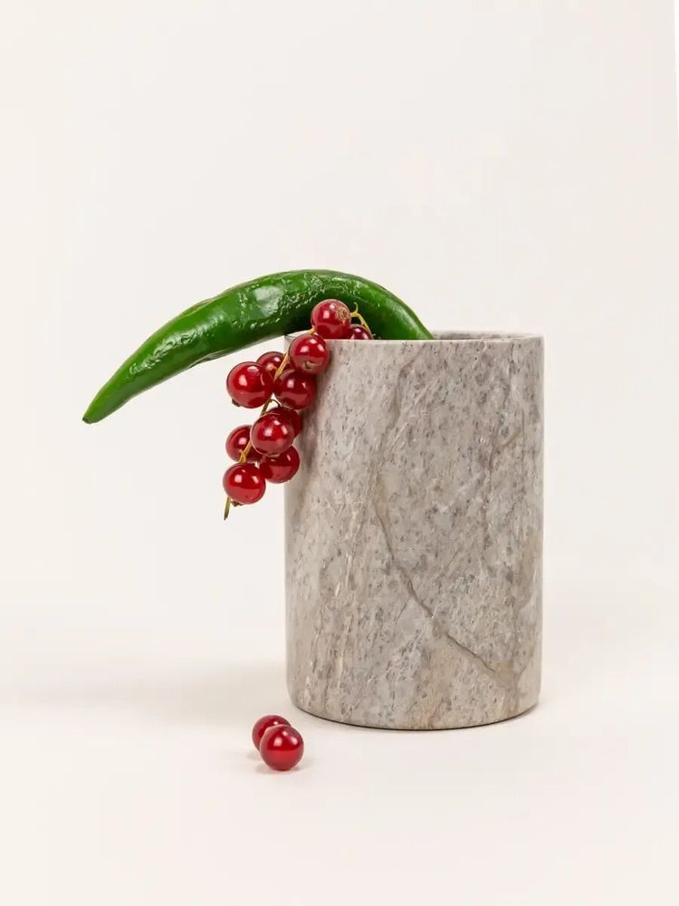 Caskets and boxes - Uranus vase white cloudy marble - L INDOCHINEUR X RIVÊT