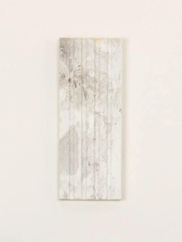 Soap dishes - Sirius large soap holder in white cloudy marble - L INDOCHINEUR X RIVÊT