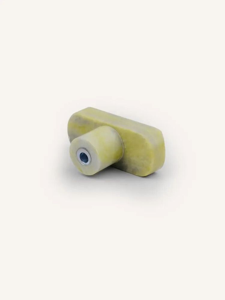 Accessoires à fixer - Patère diamant oval, marbre jade verte, J - L INDOCHINEUR X RIVÊT