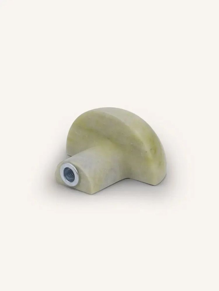Mounting accessories - Quarter ball coat hook, black natural stone, E - L INDOCHINEUR X RIVÊT
