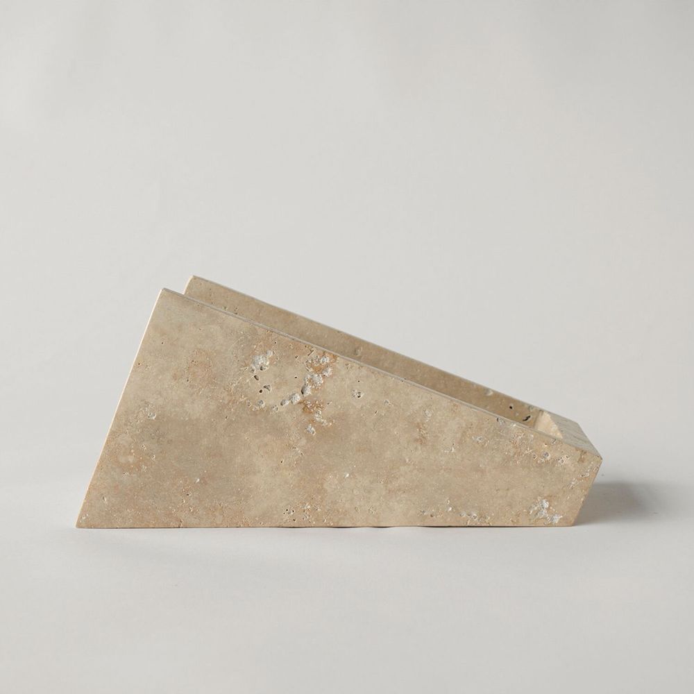 Platter and bowls - TRAVERTINE WINE STAND - KIWANO CONCEPT