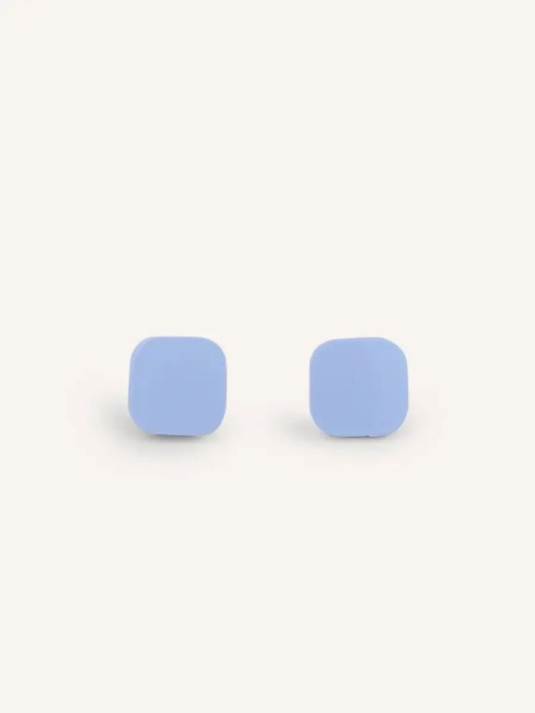 Bijoux - Boucles d'oreilles en corne et laque Eau Bleu - L INDOCHINEUR X RIVÊT