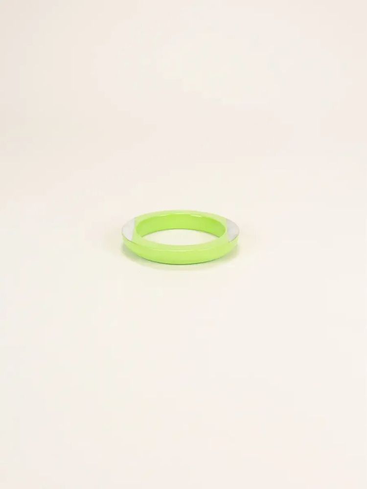 Bracelets - Tu Vi bracelet in Wood green lacquered wood and mother-of-pearl size M - L INDOCHINEUR X RIVÊT