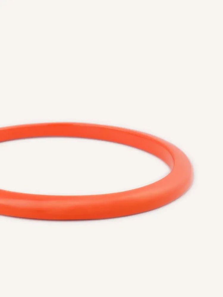 Bracelets - Tu Vi quarter round bracelet in Wood Green lacquer size M - L INDOCHINEUR X RIVÊT