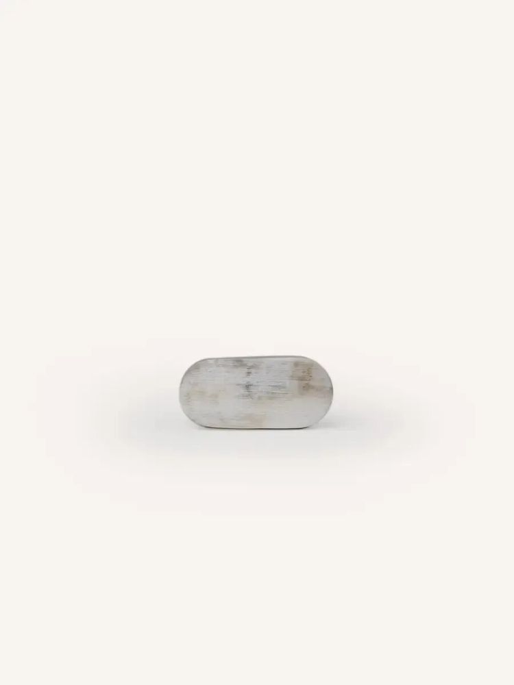 Mounting accessories - Oval furniture knob, green natural stone, F - L INDOCHINEUR X RIVÊT
