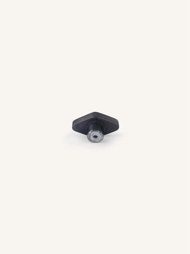 Mounting accessories - Diamond furniture knob, black marble horn, L - L INDOCHINEUR X RIVÊT