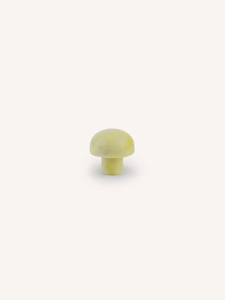 Mounting accessories - Half ball furniture knob, black marbled horn, D - L INDOCHINEUR X RIVÊT