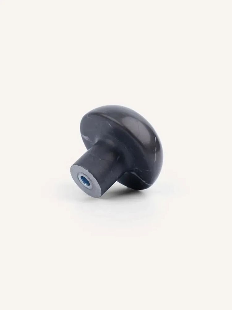 Mounting accessories - Half ball coat hook, black marbled horn, D - L INDOCHINEUR X RIVÊT