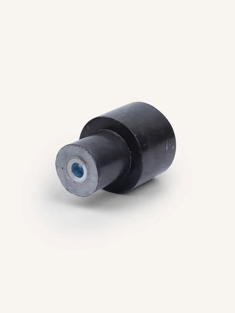 Mounting accessories - Tube coat hook, black marbled horn, G - L INDOCHINEUR X RIVÊT