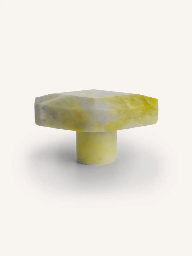 Accessoires à fixer - Patère diamant losange, corne blonde, L - L INDOCHINEUR X RIVÊT