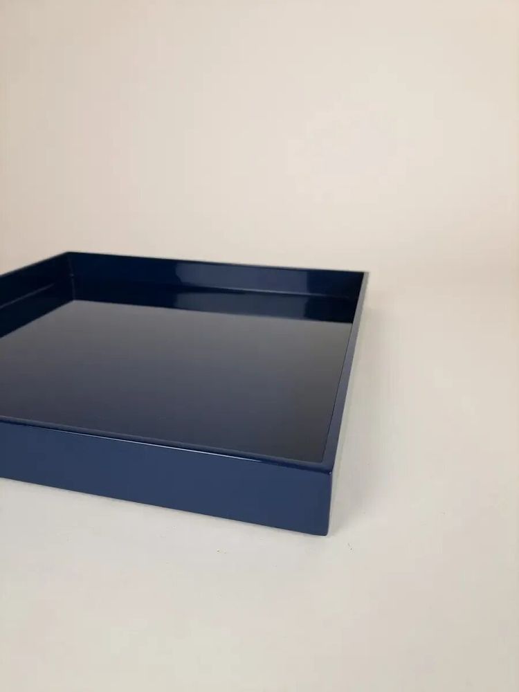 Bols - Plateau carré lacqué, rouge - L INDOCHINEUR X RIVÊT