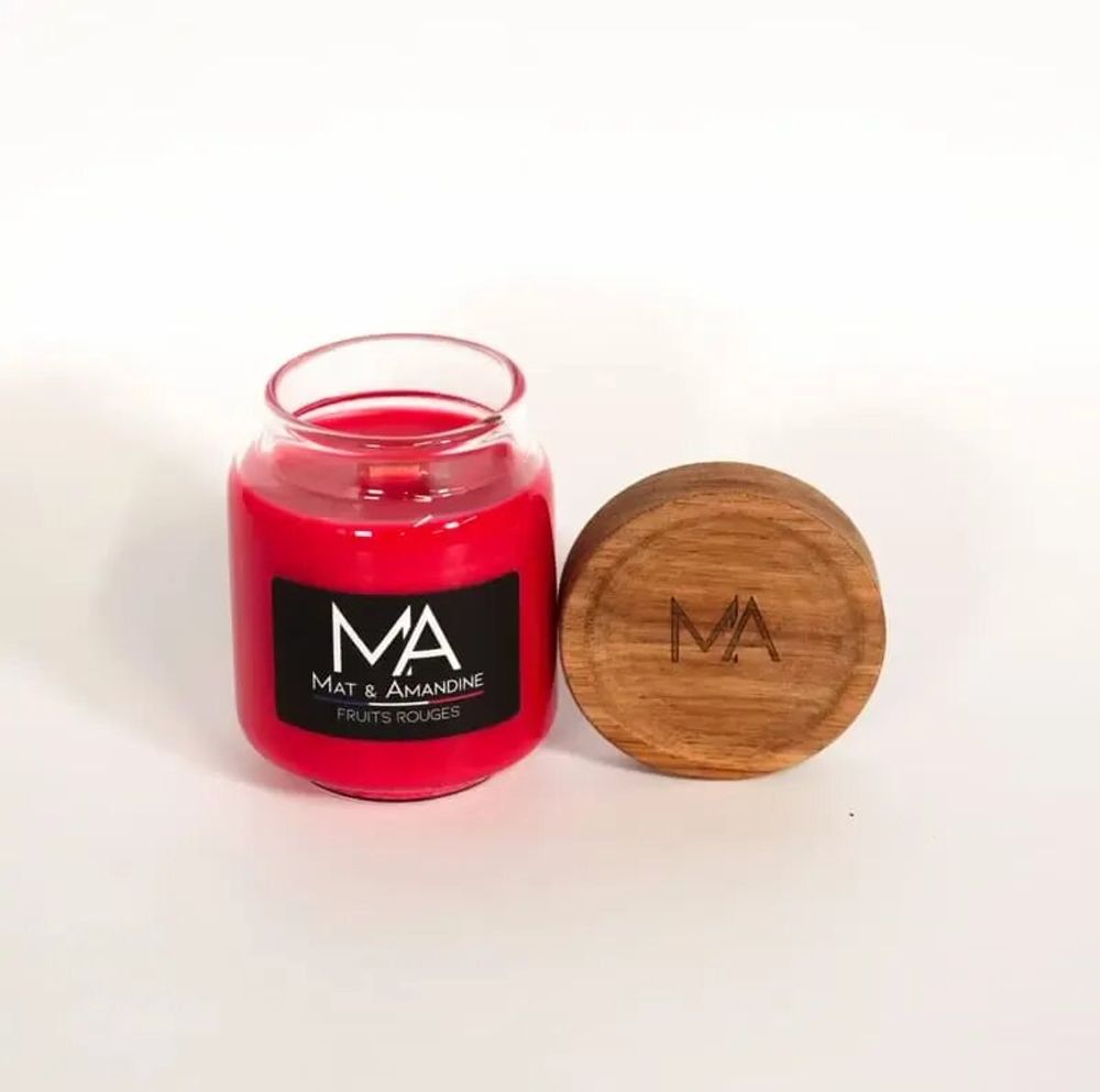 Decorative objects - RED FRUITS - Scented Candle (Small Jar) - MAT AMANDINE