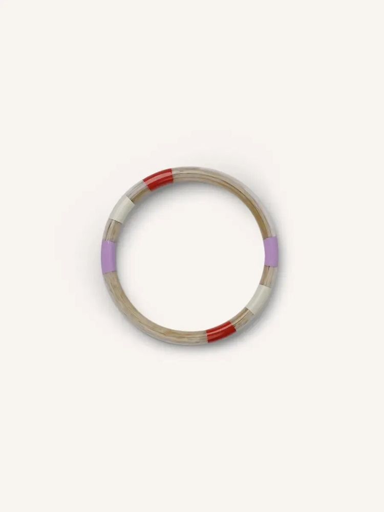 Bracelets - Round thin bracelet tricolor lacquer, size S - L INDOCHINEUR X RIVÊT