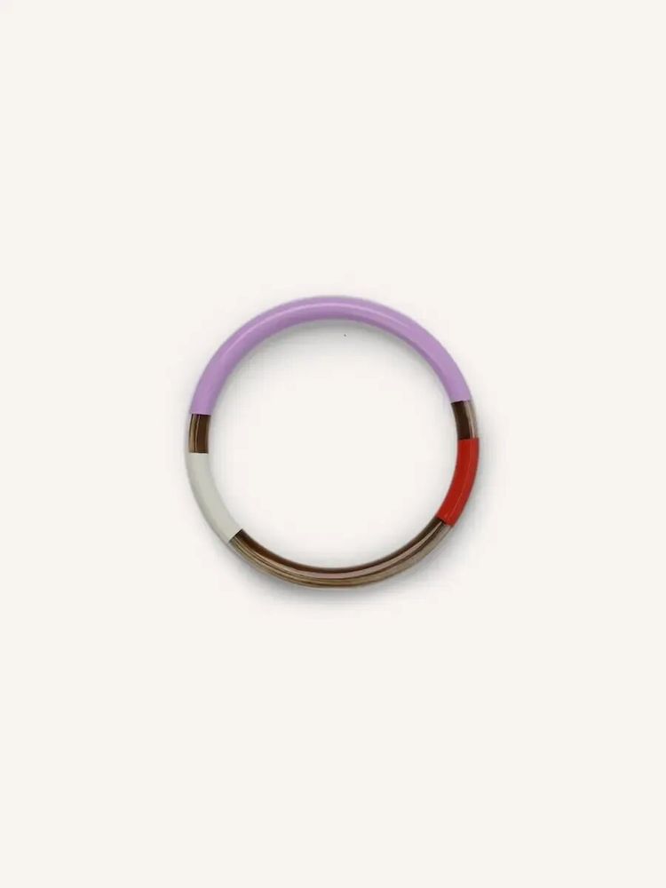 Bracelets - Round thin bracelet tricolor lacquer, size M - L INDOCHINEUR X RIVÊT