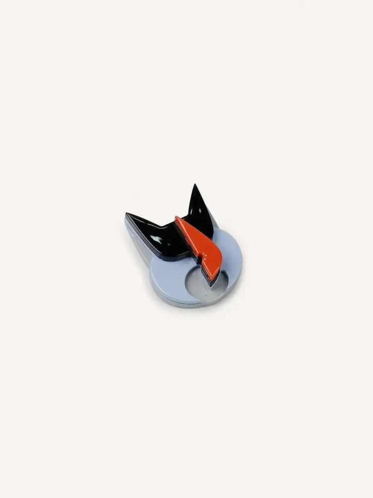 Brooches - Cat Brooch in horn and lacquer - L INDOCHINEUR X RIVÊT