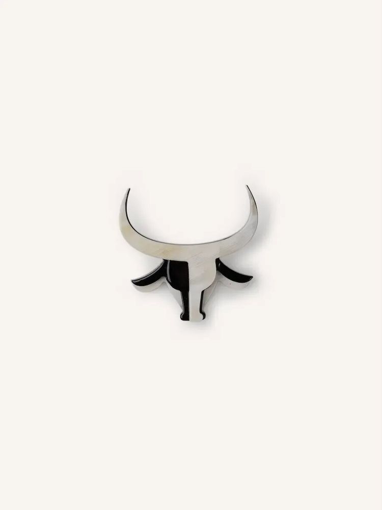 Broches - Broche Buffle corne noire et blonde - L INDOCHINEUR X RIVÊT