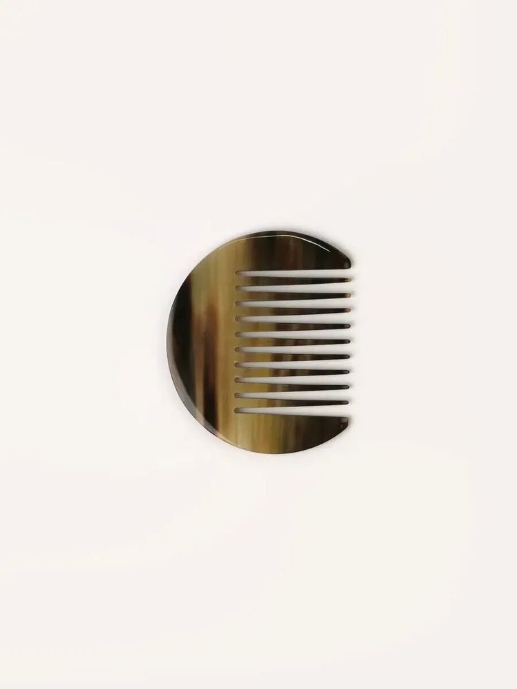 Hair accessories - Black Marbled Horn Afro Comb - L INDOCHINEUR X RIVÊT