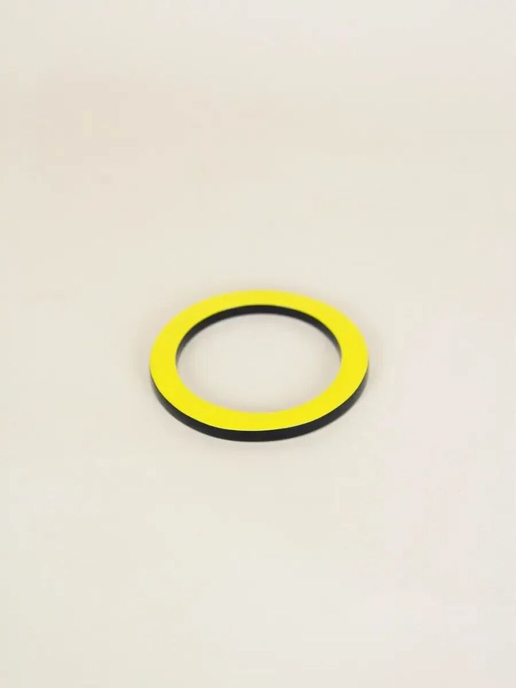 Bracelets - Bangle in black horn and yellow lacquer, size S - L INDOCHINEUR X RIVÊT