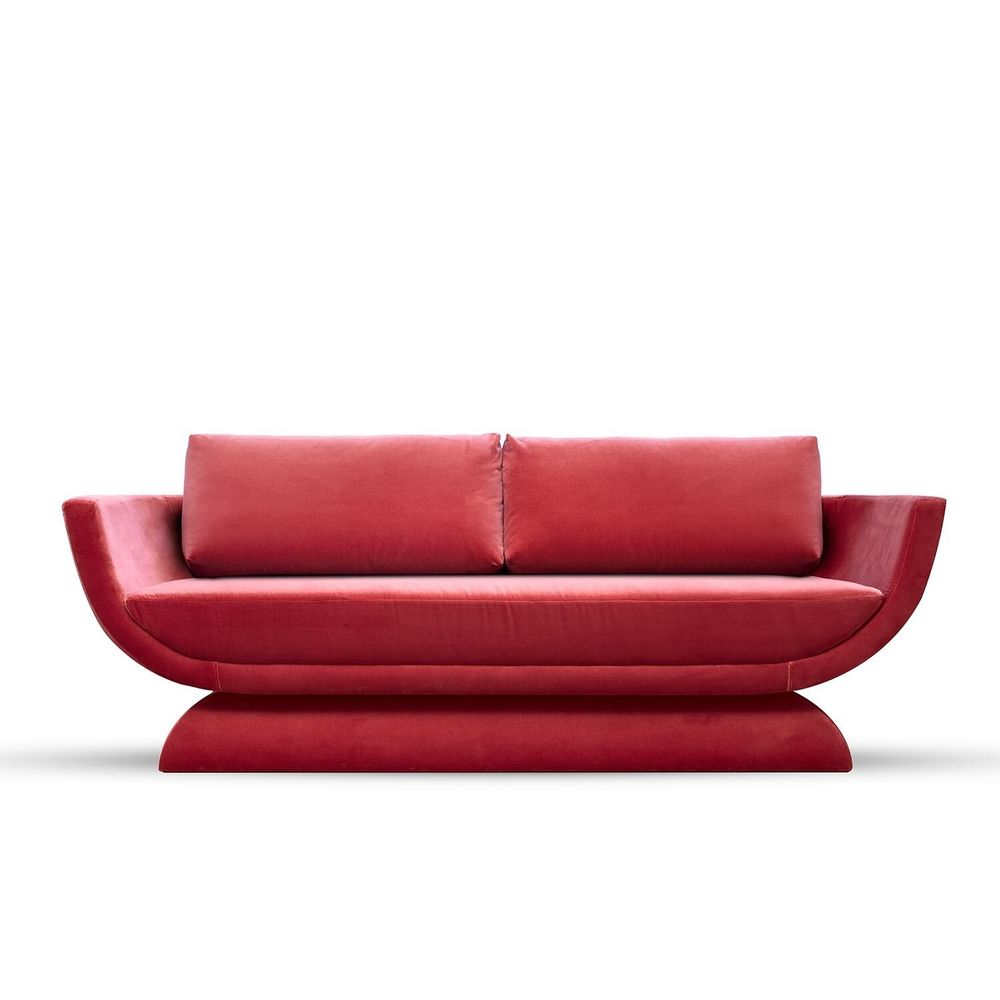 Sofas - Oscar Sofa in Red Velvet - DUISTT