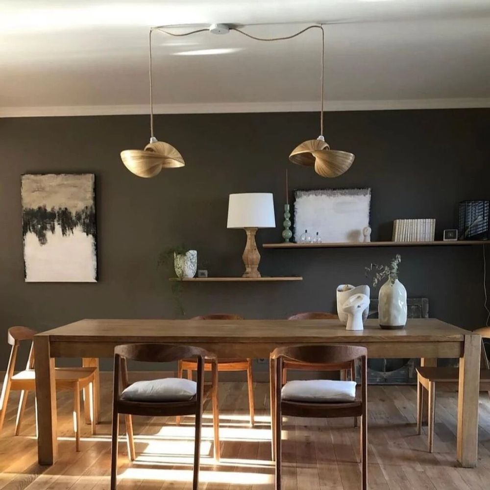 Suspensions - EKO - Suspension en bambou - forme coquillage - HYDILE