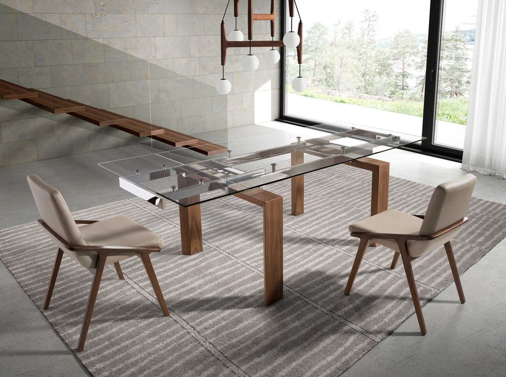 Chaises - Chaise de table à manger pieds noyer - ANGEL CERDÁ
