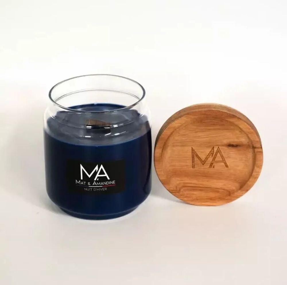 Decorative objects - WINTER NIGHT - Scented Candle (Medium Jar) - MAT AMANDINE