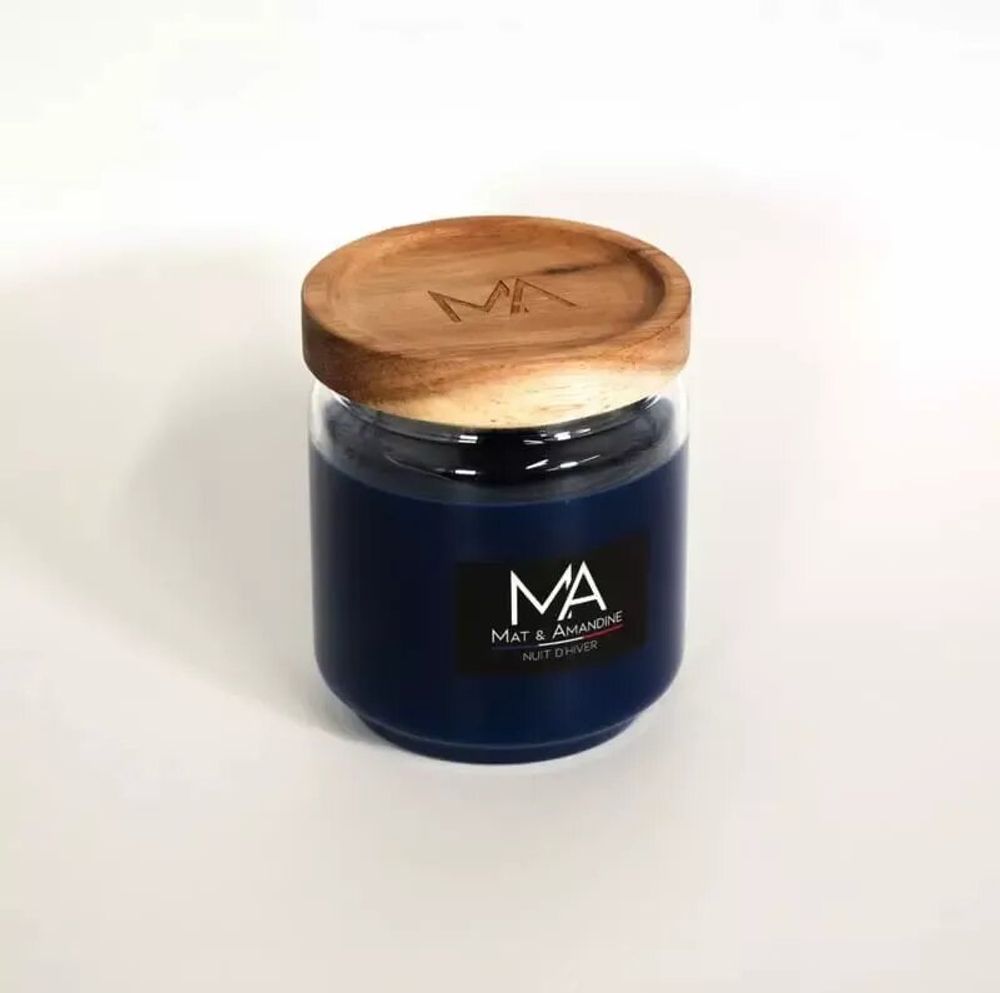 Decorative objects - WINTER NIGHT - Scented Candle (Medium Jar) - MAT AMANDINE