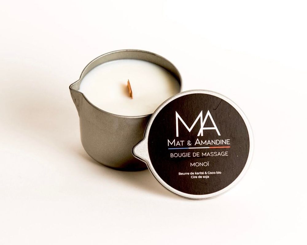 Spas - Bougie de massage - MONOI - MAT AMANDINE
