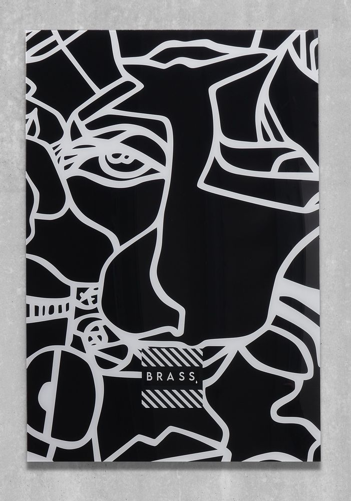 Fabric cushions - Black Koseka Decorative Pillow 45 x 45 - Design by BRASS - ARTDECORIS