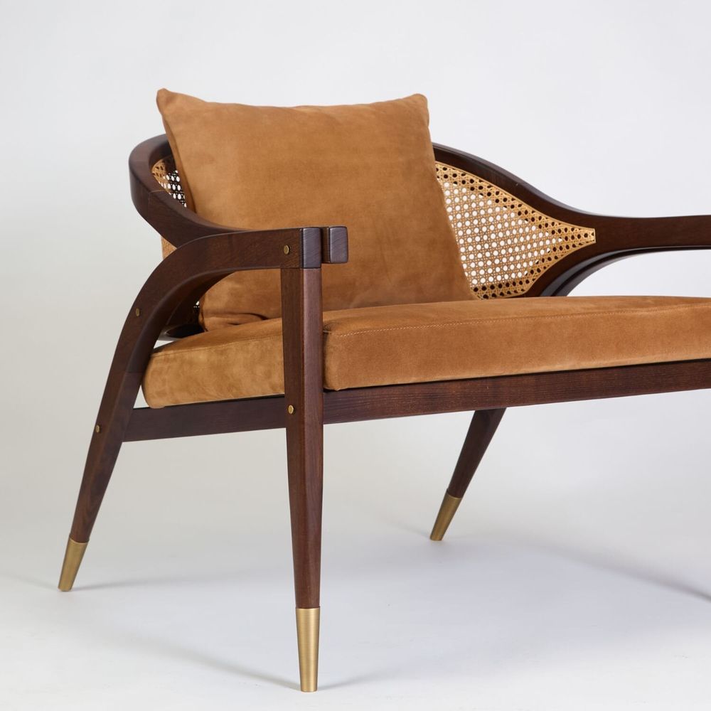 Fauteuils - Fauteuil Wormley en frêne teinté et Nobuk - DUISTT
