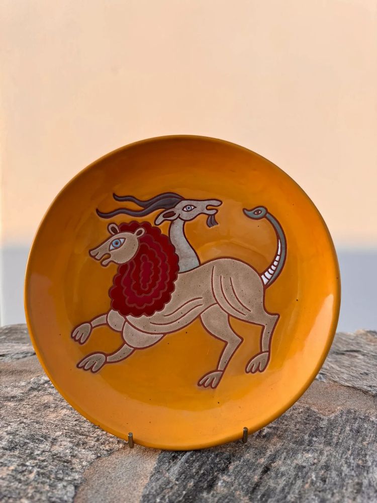 Decorative objects - Anthologist x Valsamakis Chimera Plate Small Yellow - ANTHOLOGIST